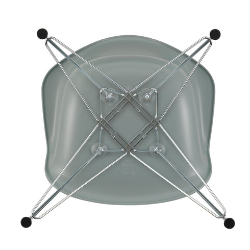 Cadeira de Braços em Plástico Eames DAR / Base Cromada